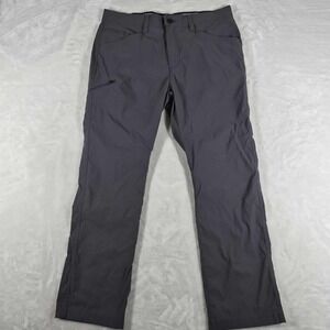 Orvis Tech Pants Men's 36x30 Gray Water Repellent Stretch Hiking Outdoors Camp